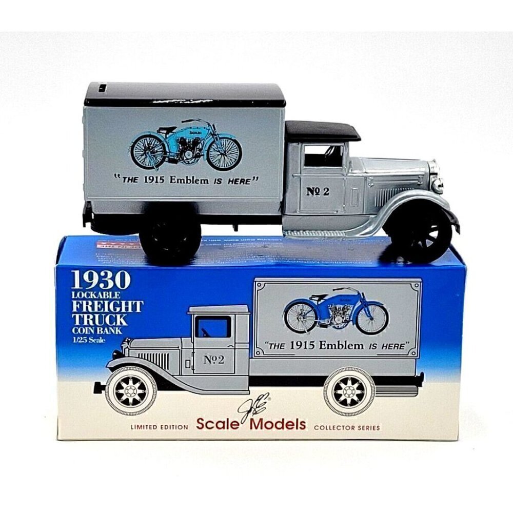 ERTL 1930 Lockable Freight Truck Coin Bank "The 1915‎ Emblem is Here" Rare - Picture 2 of 5